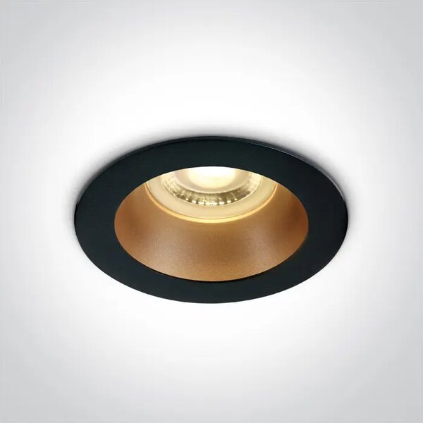 UGRADBENA SVJETILJKA 1×GU10/MAX.10W/MR16//240V IP20 CRNA/MESING DM10105M/B/BS