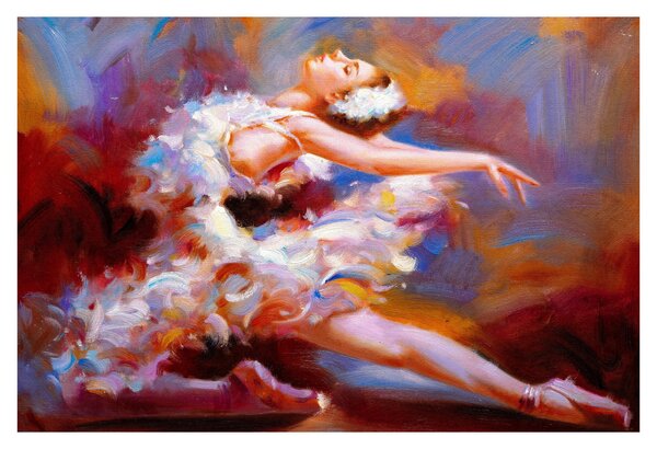 Slika - Balerina, slikano (90x60 cm)