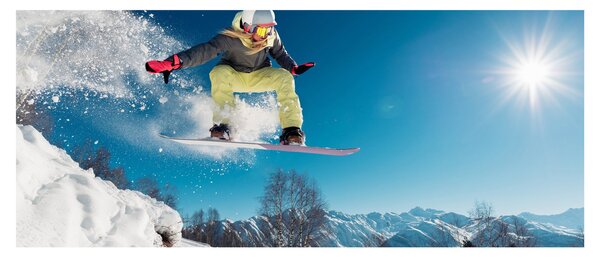 Slika - Snowboarder (120x50 cm)