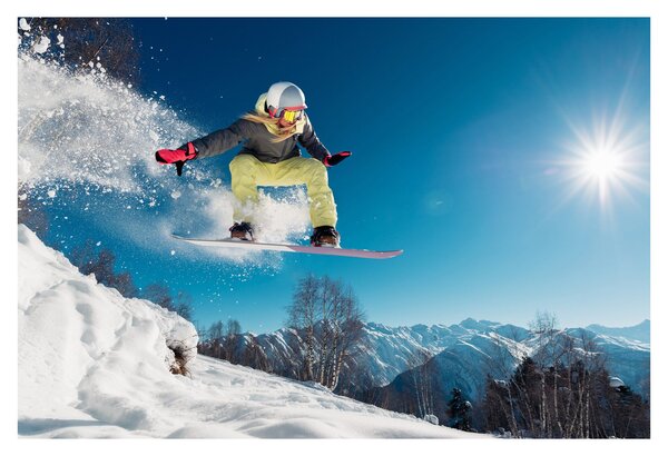Slika - Snowboarder (90x60 cm)