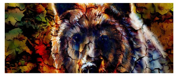 Slika - Slikani medvjed (120x50 cm)