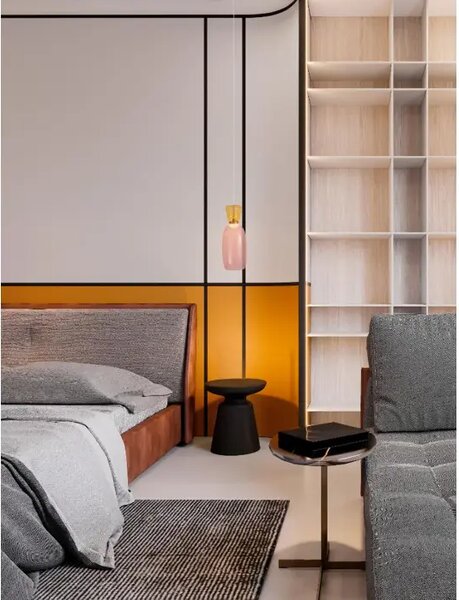 PLUMA VISILICA LED /3000K/9W/914Lm/ZLATNA YELLOW & PINK NL9030545