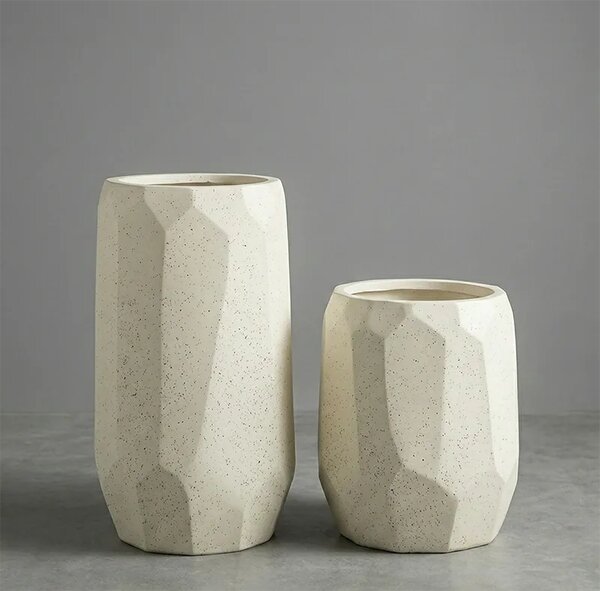 Ukrasna tegla za cvijeće Vireo Sand 48 x 36 cm - krem - 31 - 50 cm - Fiberglass - 31 do 50cm