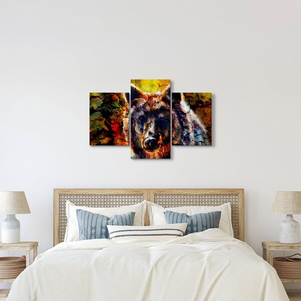 Slika - Slikani medvjed (90x60 cm)