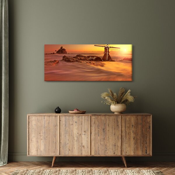Slika - Zalazak sunca (120x50 cm)