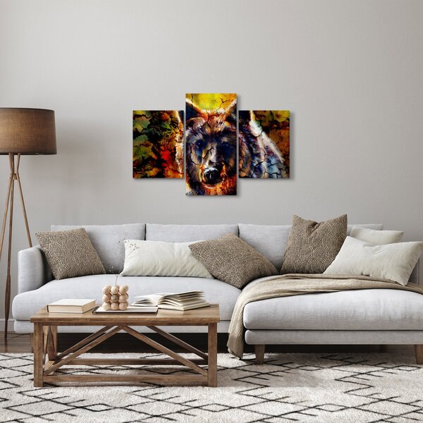 Slika - Slikani medvjed (90x60 cm)