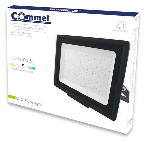 306-202 LED reflektor 200 W, 4000 K (neutralno bijela boja svjetla), 17000 lm, I 3856024404495