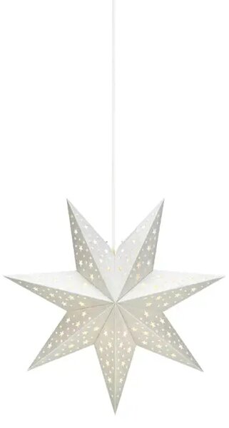 SOLVALLA VISILICA ZVIJEZDA SREBRNA 45cm 1x25W/E14/3,5m MA704416