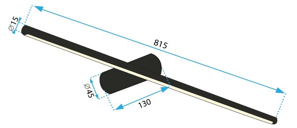 Zidni svijećnjak LED 80CM APP1343-W Black