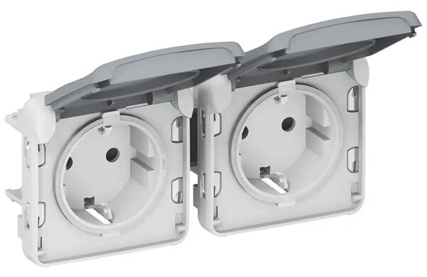 69576 PLEXO IP55 ŠUKO PRIKLJU. 2X 2P+E LE069576
