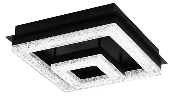 STROPNA LAMPA 2xLED 12W, 1250lm, CRNA/ČELIK/KRISTAL FRADELO 1 99327