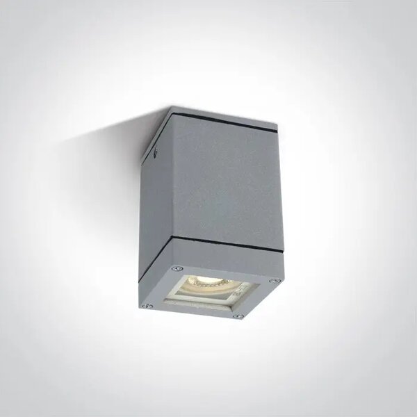 STROPNA SVJETILJKA 1xGU10/35W/230V/IP54 SIVA DM67130D/G