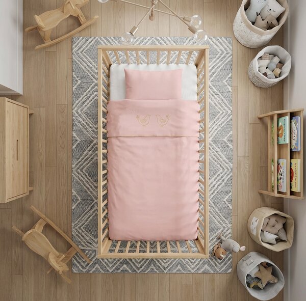 Posteljina Lia Organic MINI - Roza