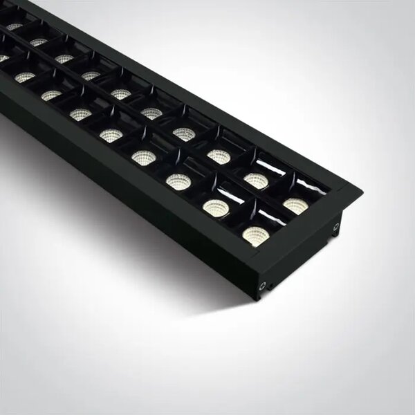 UGRADBENA SVJETILJKA LED 96pcs SPOTS UGR17 40W CW 1300mm 34d LINEAR 230V CRNA DM38150BR/B/C