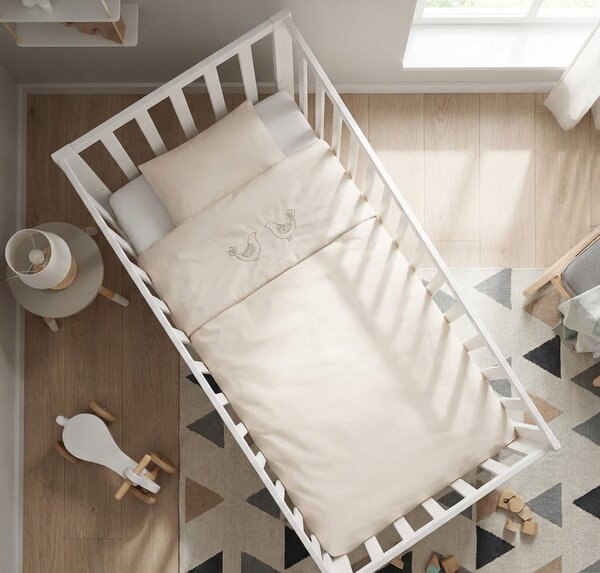 Posteljina Lia Organic MINI - Krem