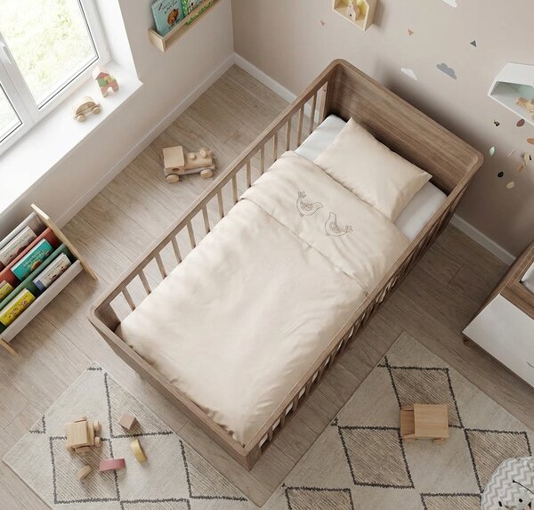 Posteljina Lia Organic MINI - Krem