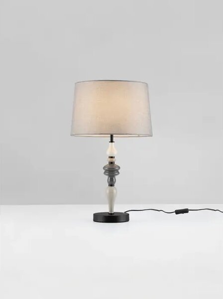 DAMO STOLNA LAMPA E27/12W/SIVA & SMEĐA NL9009151