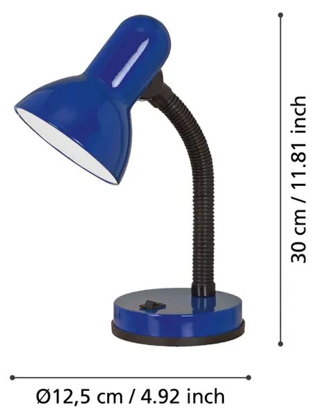 STOLNA LAMPA/1 PRILAGODLJIVA PLAVA BASIC 9232