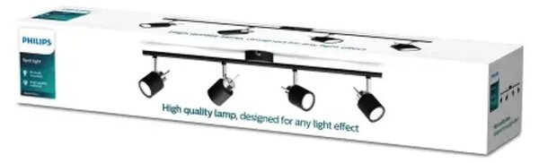 Meranti PHILIPS REFLEKTOR CRNI 4x35W 230V 8719514465435