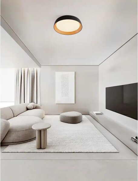 SIGI PLAFONJERA LED /3000K/50W/4201Lm/CRNA & WOOD NL9030505