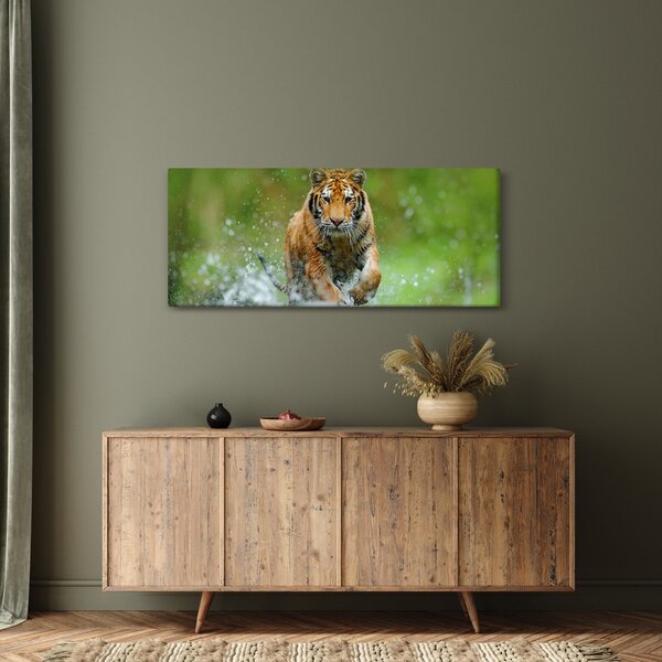 Slika - Tigar koji trči (120x50 cm)