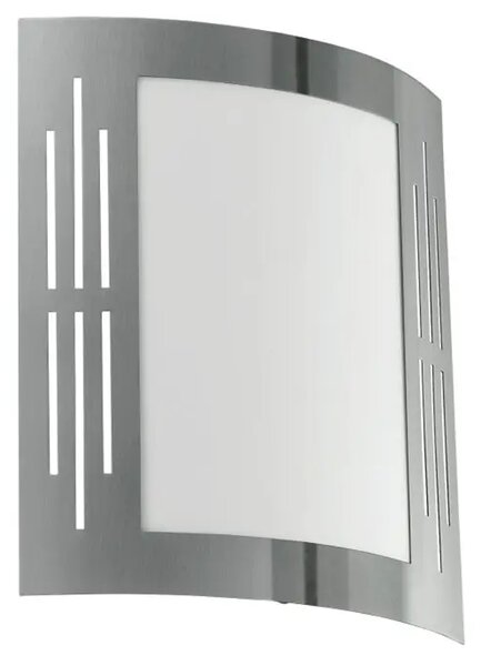 VANJSKA ZIDNA LAMPA 1xE27 INOX CITY 82309