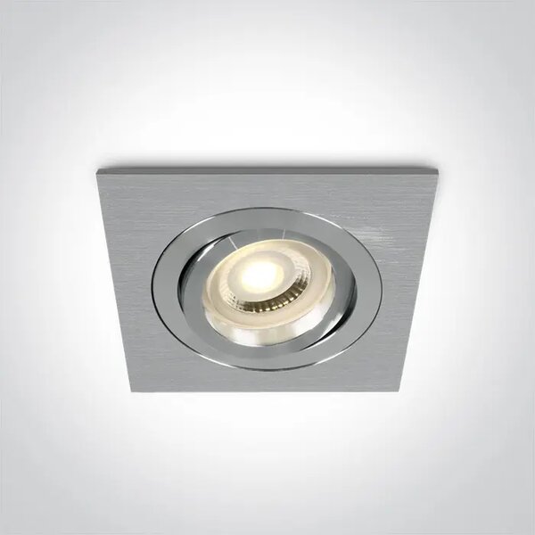UGRADBENA SVJETILJKA 1×GU10/50W/MR16/230V IP20 ALUMINIJ DM51105ABG/AL