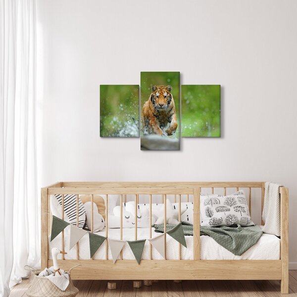 Slika - Tigar koji trči (90x60 cm)