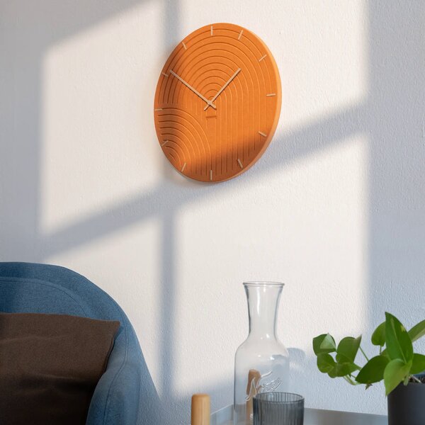 Zidni sat Luxhora Arcadia Orange 8 boja kazaljki