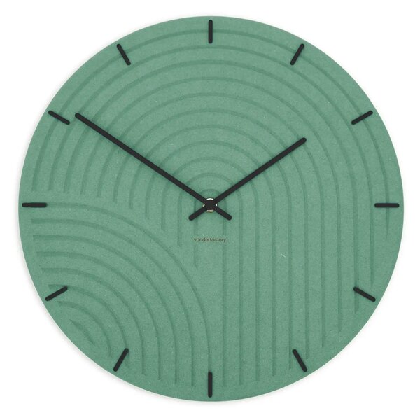 Zidni sat Luxhora Arcadia Mint Green 9 boja kazaljki