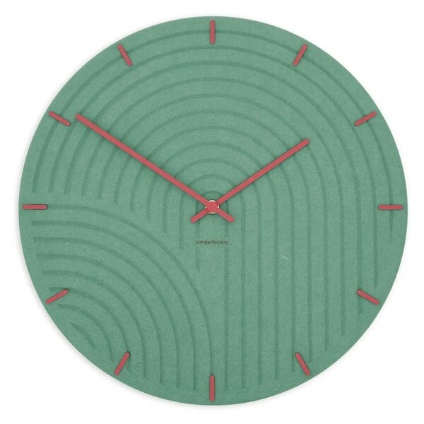 Zidni sat Luxhora Arcadia Mint Green 9 boja kazaljki