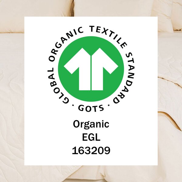 Ravna plahta Organic Lia – Krem