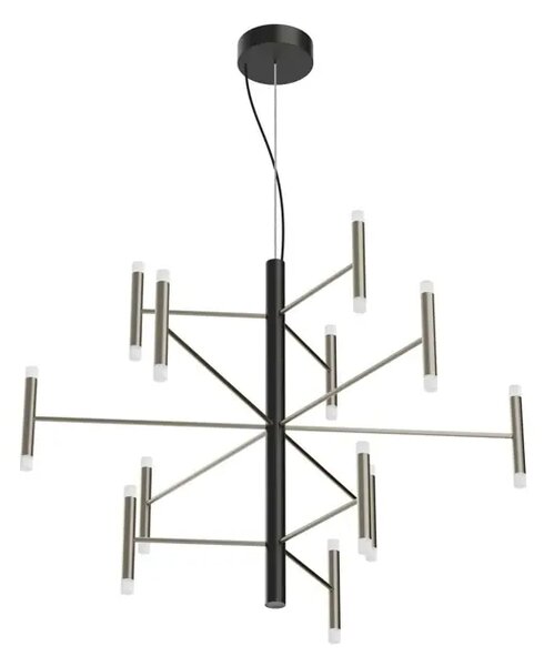 PERLA VISEĆA SVJETILJKA IP20/8110lm/3000K CRNA,Brushed CRNA Nickel LL9756