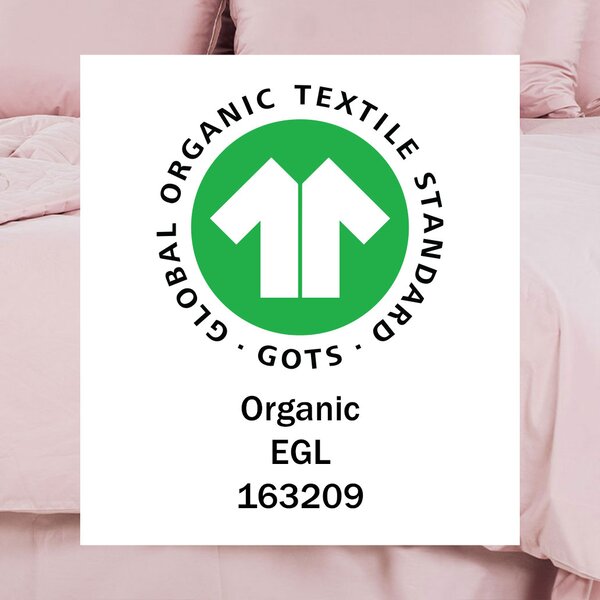Ravna plahta Organic Lia – Ružičasta