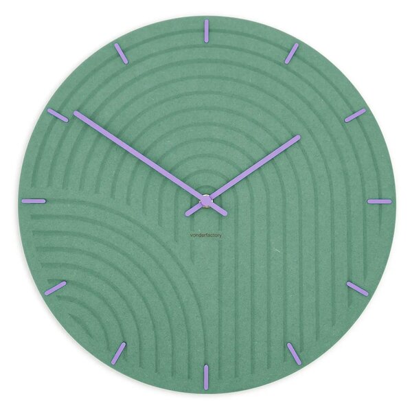 Zidni sat Luxhora Arcadia Mint Green 9 boja kazaljki