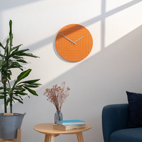Zidni sat Luxhora Arcantra Orange 10 boja kazaljki