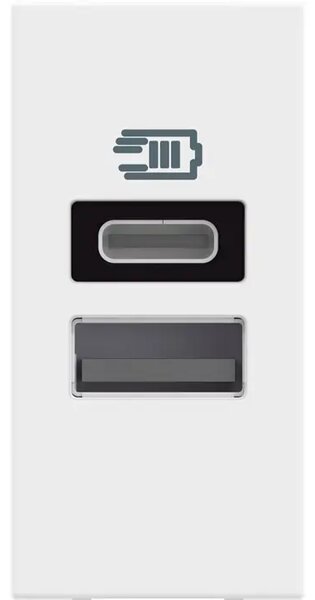 CLASSIA USB UTIČNICA TIP A + TIP C/3A 1M BIJELA RW4191AC