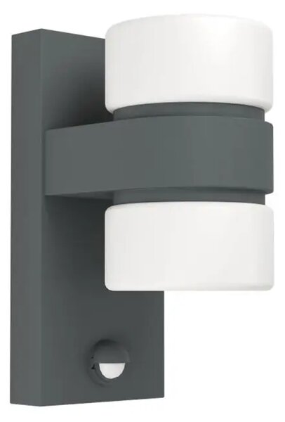 VANJSKA ZIDNA LAMPA 2xLED 2X6W, ALU GUS/ANTRACIT ATOLLARI 96276