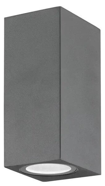 NERO VANJSKA ZIDNA SVJETILJKA GU10 2x7W/IP54/TAMNO SIVA NL710042