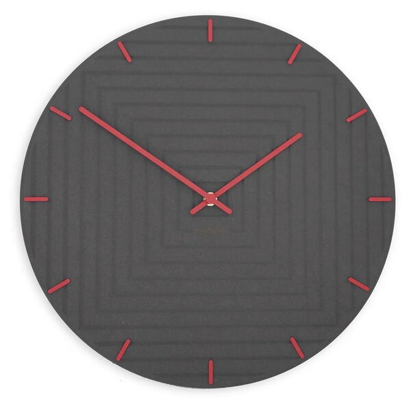 Zidni sat Luxhora Arcantra Black 9 boja kazaljki