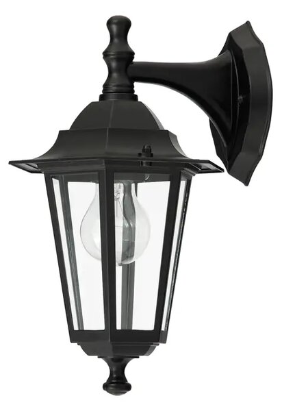 VELENCE VANJSKA ZIDNA SVJETILJKA E27 1X MAX 60/CRNA/IP43 RA8202