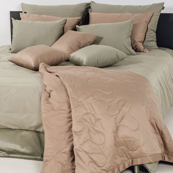 Posteljina Basic – Sivo zelena
