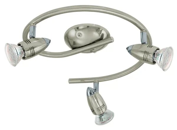 REFLEKTOR 3xLED GU10 3X3W, 3X240lm, G-FORMA, NIKL-MAT/KROM, MAGNUM LED 92643