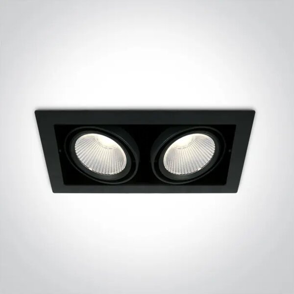 UGRADBENA SVJETILJKA / LED / 2x30W / 2x2600lm / 4000K / CRNA DM51230/B/C