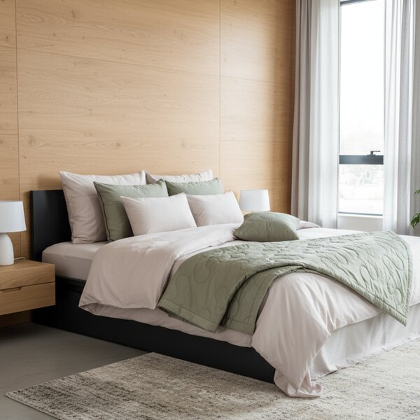 Posteljina Basic – Srebrno siva