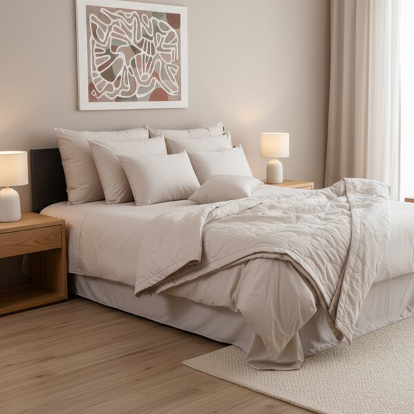 Posteljina Basic – Srebrno siva