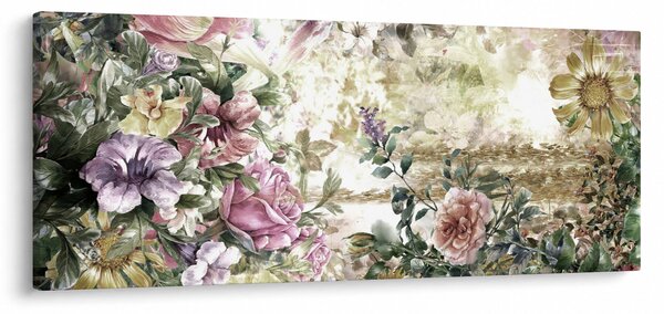 Slika - Dizajnersko cvijeće (120x50 cm)