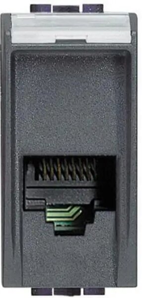 UTIČNICA 1M TELEFONSKA RJ11 ANTHRACITE L4258/11N