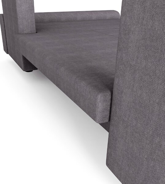 Razvlačna U kutna garnitura VALERIO 305x140 cm, tamno siva/svijetlo siva
