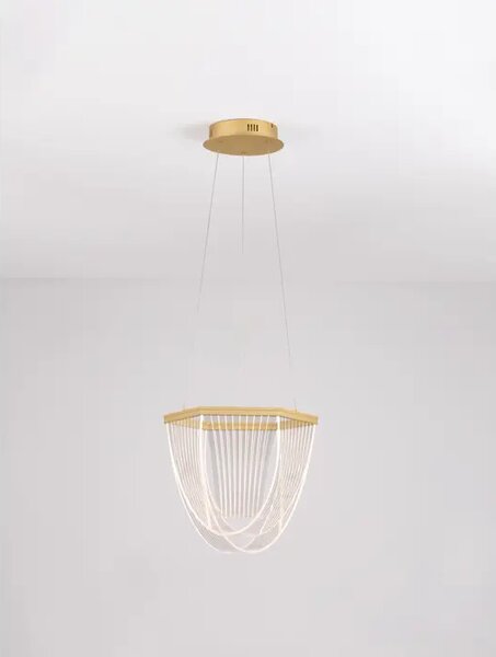 VALENTIN LUSTER MATT ZLATNI LED 20W 220-240V 1395lm IP20 3000K NL9130636